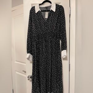 River Island polka dot midi dress